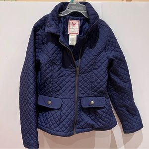 Gymboree kids quilted jacket Navy blue